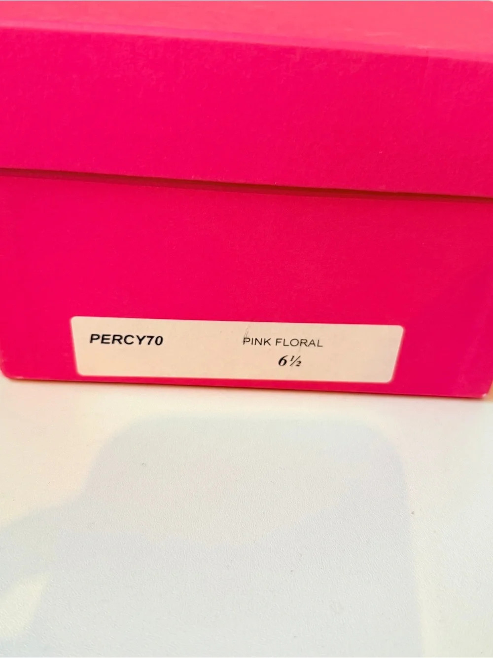 Butter Hot Pink Percy Floral Peep Toe Pump/Sandal Size 6.5